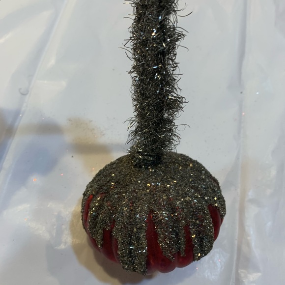 Beautiful lot 9 Pottery Barn Mercury Glass Ornaments Onion Candy Cane Pinecone - Picture 14 of 16